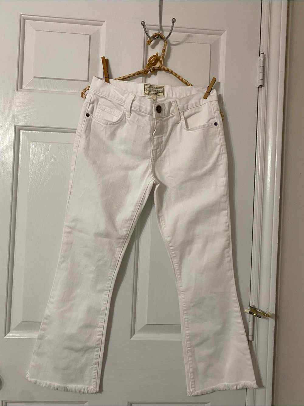 Current/Elliott White Flare Jeans